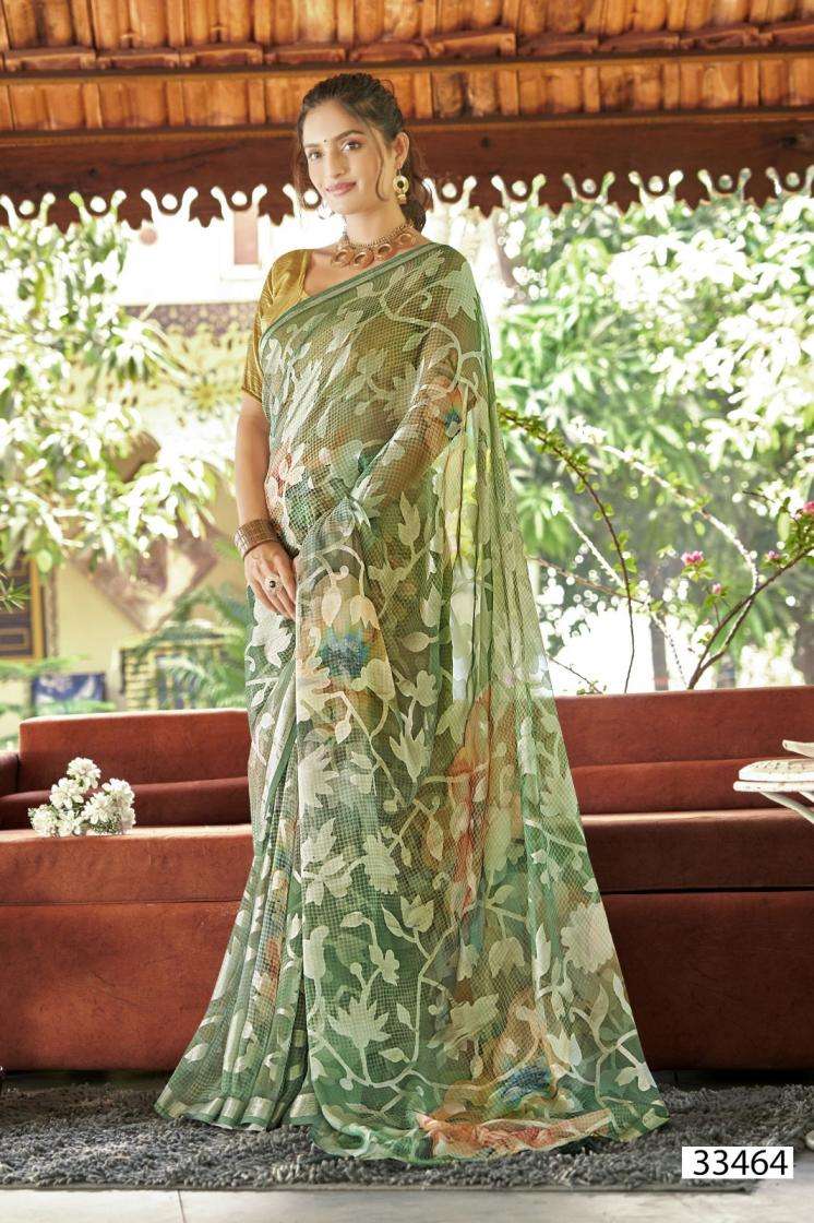 MRITANSHI VOL-2 SERIES 33461 TO 33466 SAREE BY VALLABHI PRINTS DESIGNER BRASSO SAREES ARE AVAILABLE AT WHOLESALE PRICE