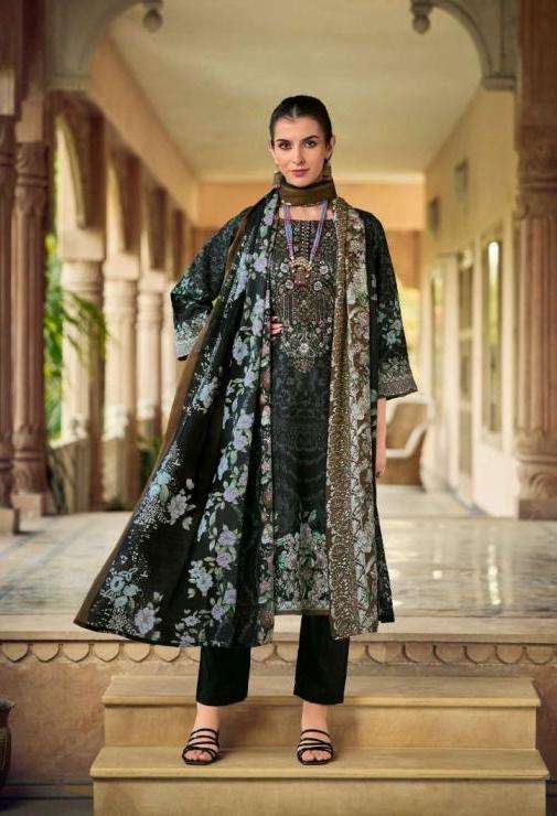 NAIRA VOL-107 SERIES 843 BY BELLIZA DESIGNER PRINTED AND WORK COTTON SUITS ARE AVAILABLE AT WHOLESALE PRICE