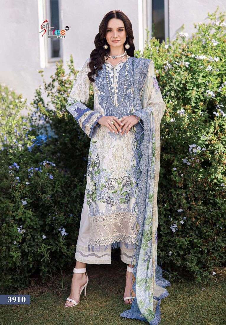 NEEDLE WONDER LAWN COLLECTION VOL-7 SERIES 3904 TO 3910 BY SHREE FABS DESIGNER WORK COTTON PAKISTANI STYLE SUITS ARE AVAILABLE AT WHOLESALE PRICE