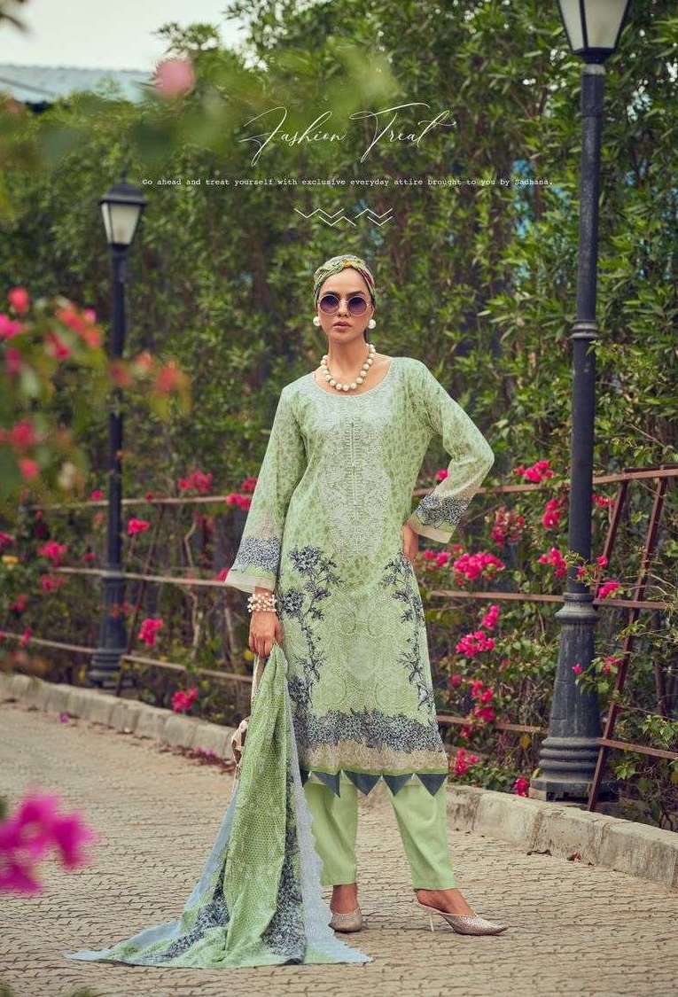NEEDLE WONDER VOL-2 SERIES 201 TO 208 BY COSMOS DESIGNER WORK LAWN COTTON SUITS ARE AVAILABLE AT WHOLESALE PRICE