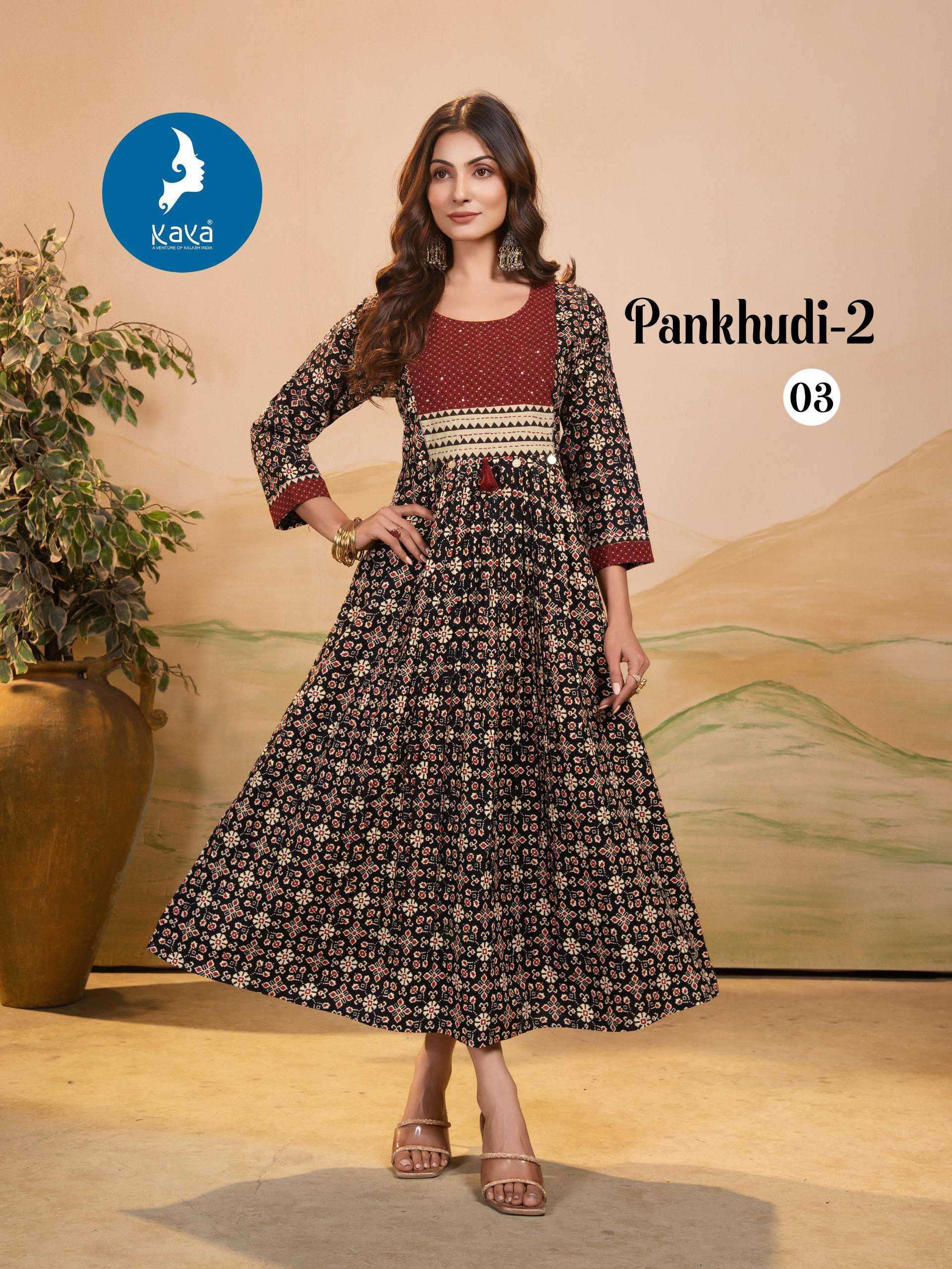 PANKHUDI VOL-2 SERIES 01 TO 06 KURTI BY KAYA DESIGNER PRINTED COTTON KURTIS ARE AVAILABLE AT WHOLESALE PRICE