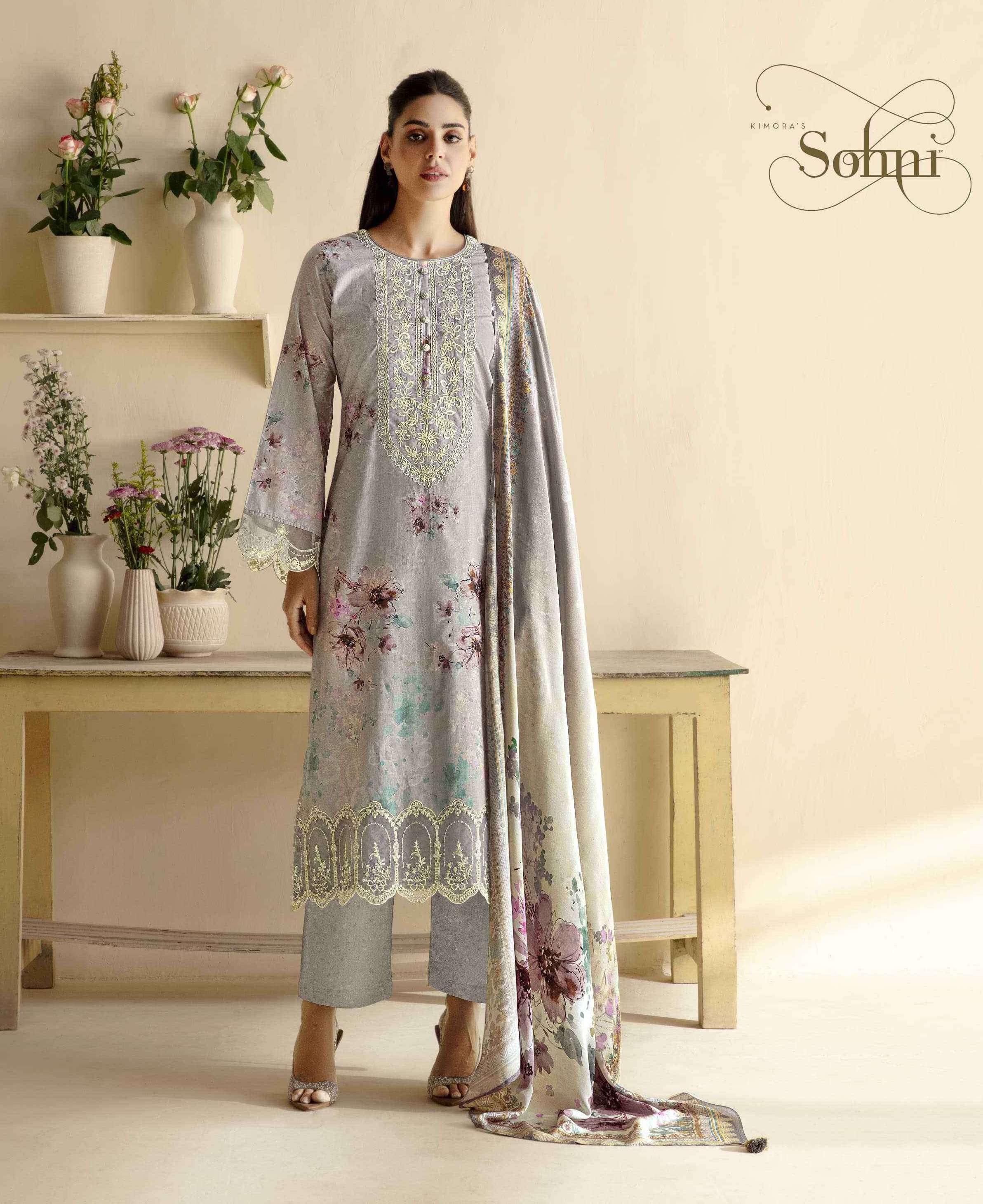 RARE SERIES 281 TO 284 BY SOHNI KIMORA DESIGNER PRINTED AND WORK LAWN SUITS ARE AVAILABLE AT WHOLESALE PRICE