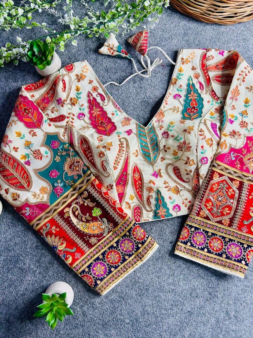 READYMADE BLOUSE SERIES 197 DESIGNER POSITION PRINT CHINON BRIDAL WEAR READYMADE BLOUSES ARE AVAILABLE AT WHOLESALE PRICE