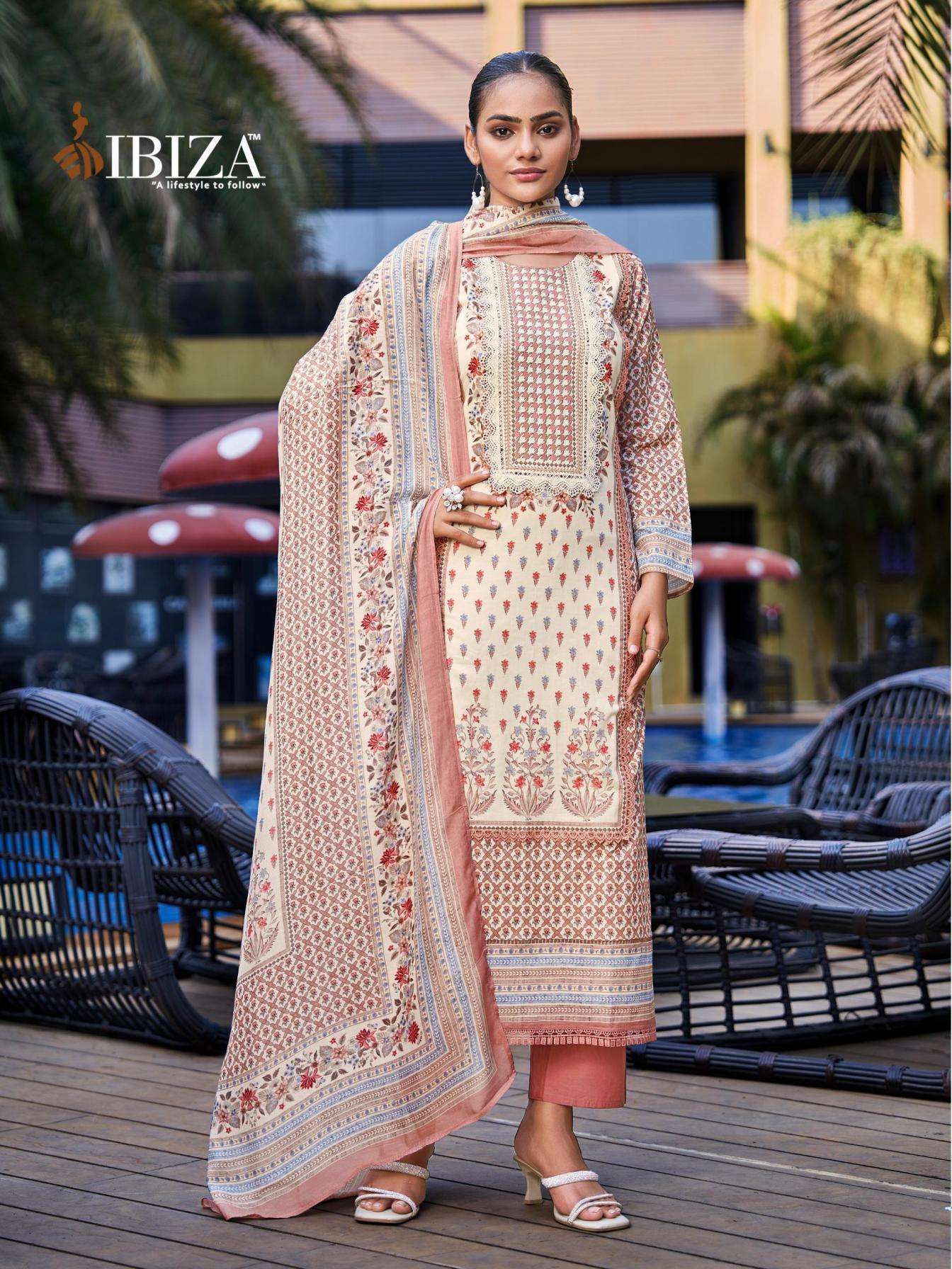 ROYAL ORCHID SERIES 15907 TO 15910 BY IBIZA DESIGNER DIGITAL PRINTED AND WORK LAWN COTTON SUITS ARE AVAILABLE AT WHOLESALE PRICE