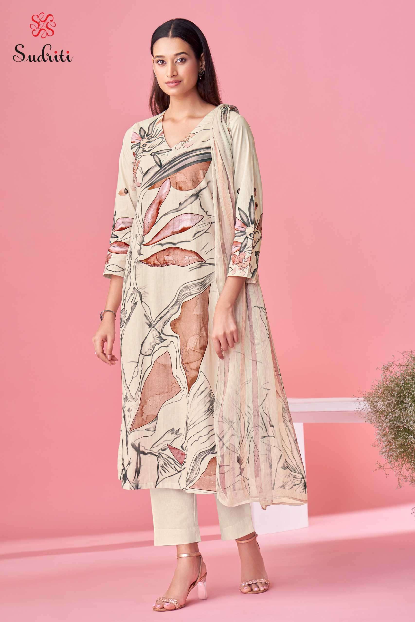 SHUGAM SERIES 300 BY SUDRITI DESIGNER DIGITAL PRINTED AND EMBROIDERY WORK LAWN COTTON SUITS ARE AVAILABLE AT WHOLESALE PRICE