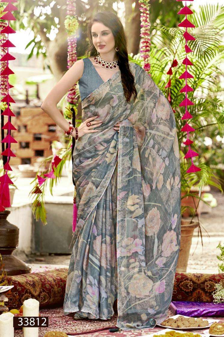 SIMONA VOL-12 SERIES 33811 TO 33816 SAREE BY VALLABHI PRINTS DESIGNER GEORGETTE SAREES ARE AVAILABLE AT WHOLESALE PRICE