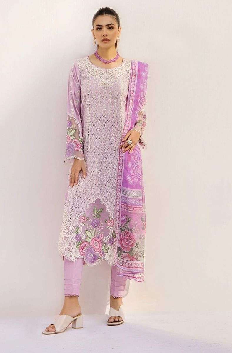 ADAN LIBAS CHIKANKARI VOL-36 SERIES 36001 TO 36002 BY SANIYA TRENDZ DESIGNER WORK COTTON SUITS ARE AVAILABLE AT WHOLESALE PRICE