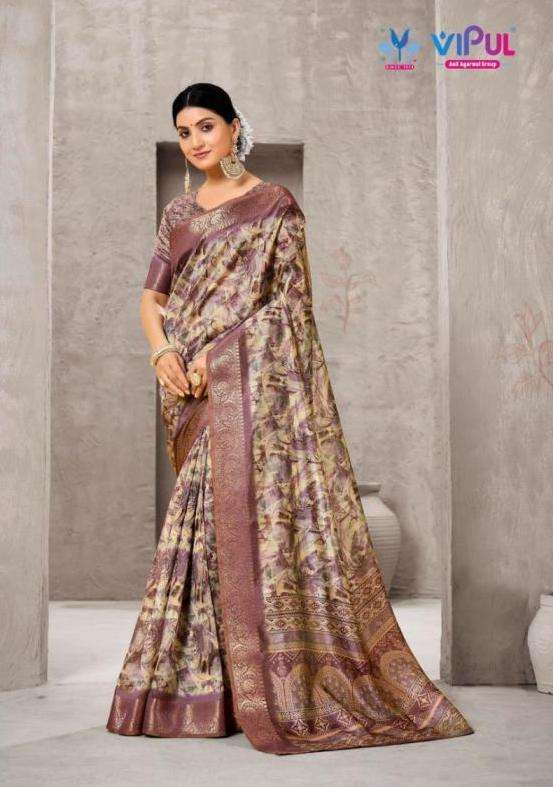 ALISHA SERIES 90144 TO 90152 SAREE BY VIPUL DESIGNER SILK SAREES ARE AVAILABLE AT WHOLESALE PRICE