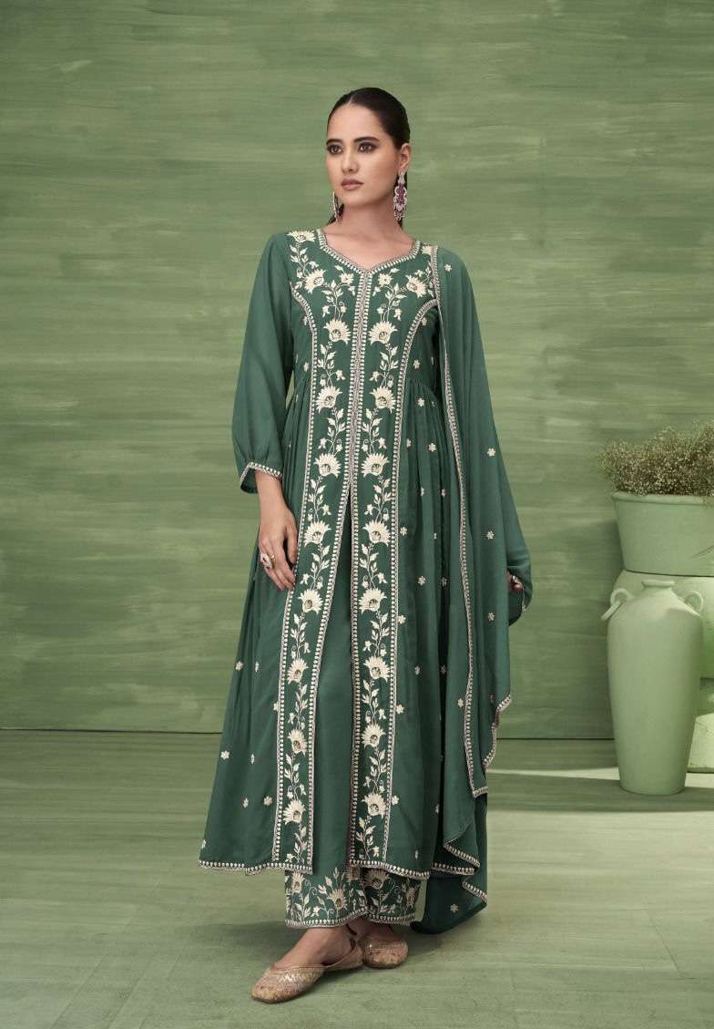 ASHIMA VOL-1 SERIES 3331A TO 3331E BY VAMIKA DESIGNER WORK GEORGETTE TOP WITH PANT AND DUPATTA ARE AVAILABLE AT WHOLESALE PRICE