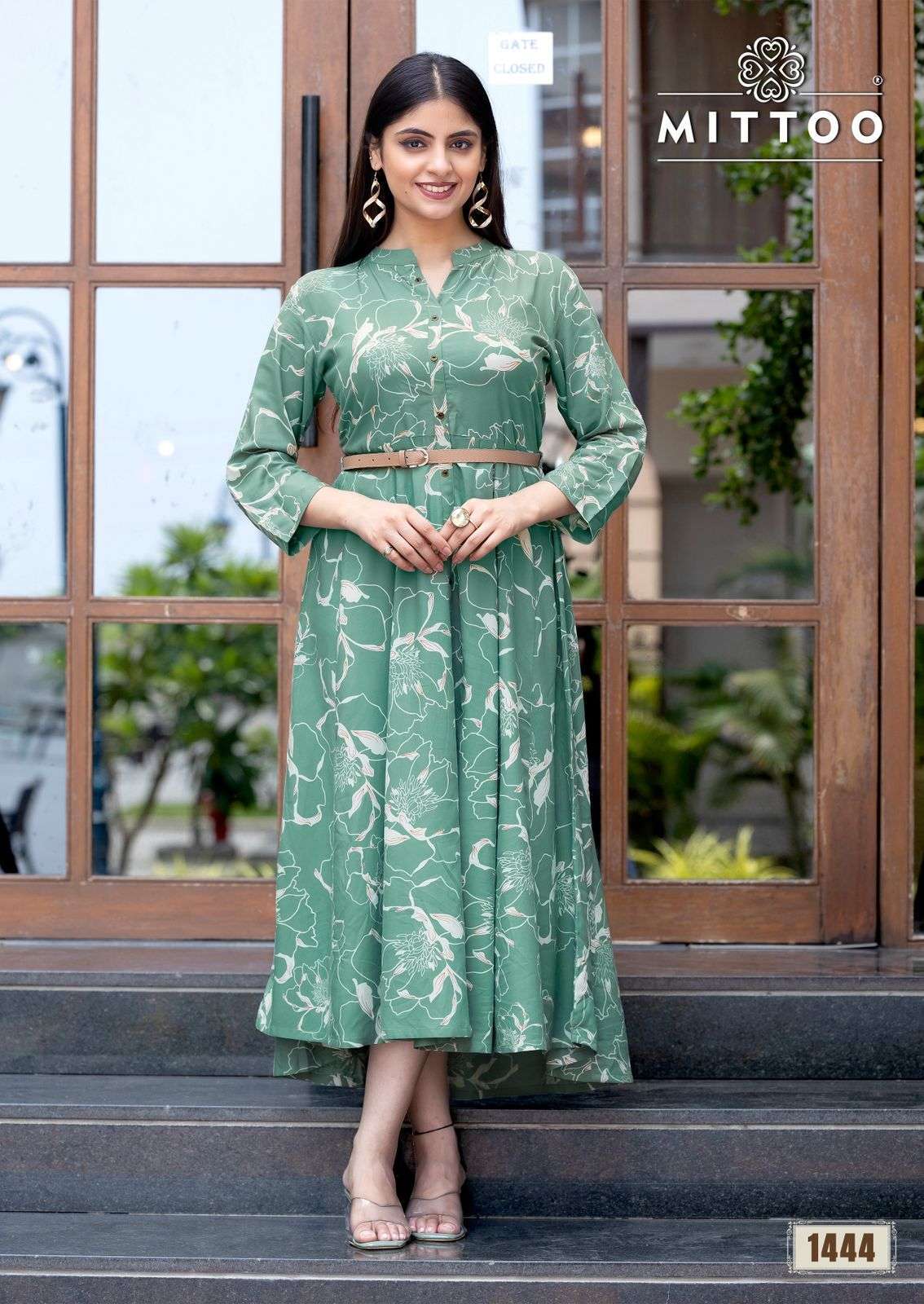 BELT VOL-21 SERIES 1443 TO 1448 KURTI BY MITTO DESIGNER PRINTED RAYON KURTIS ARE AVAILABLE AT WHOLESALE PRICE