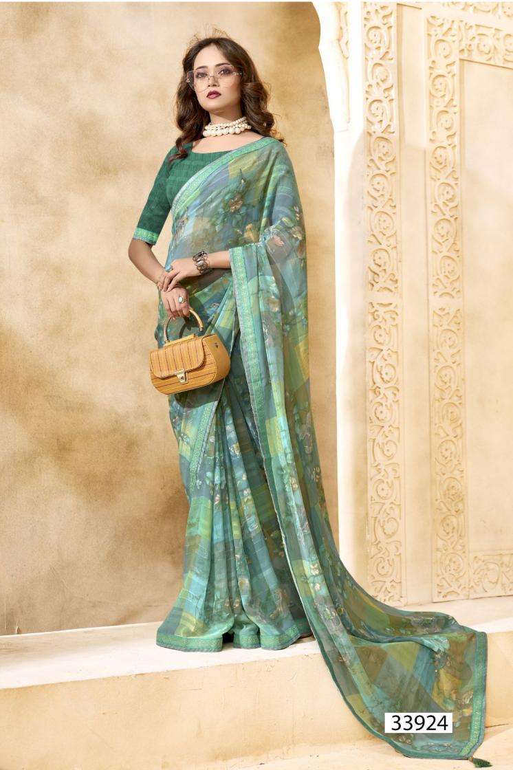 CHITRALI SERIES 33921 TO 33926 SAREE BY VALLABHI PRINTS DESIGNER PRINTED GEORGETTE SAREES ARE AVAILABLE AT WHOLESALE PRICE