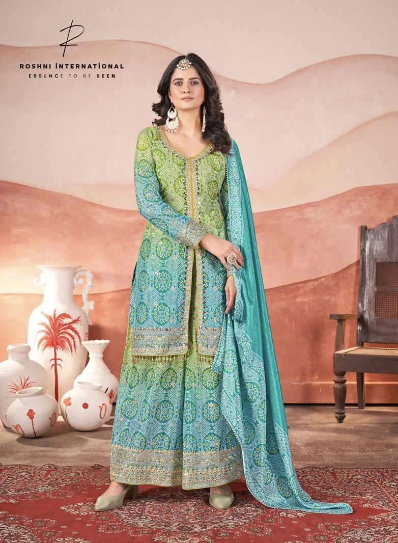 KASTURI SERIES 10001 TO 10004 BY ZUBEDA DESIGNER CHINON SILK READYMADE SUITS ARE AVAILABLE AT WHOLESALE PRICE