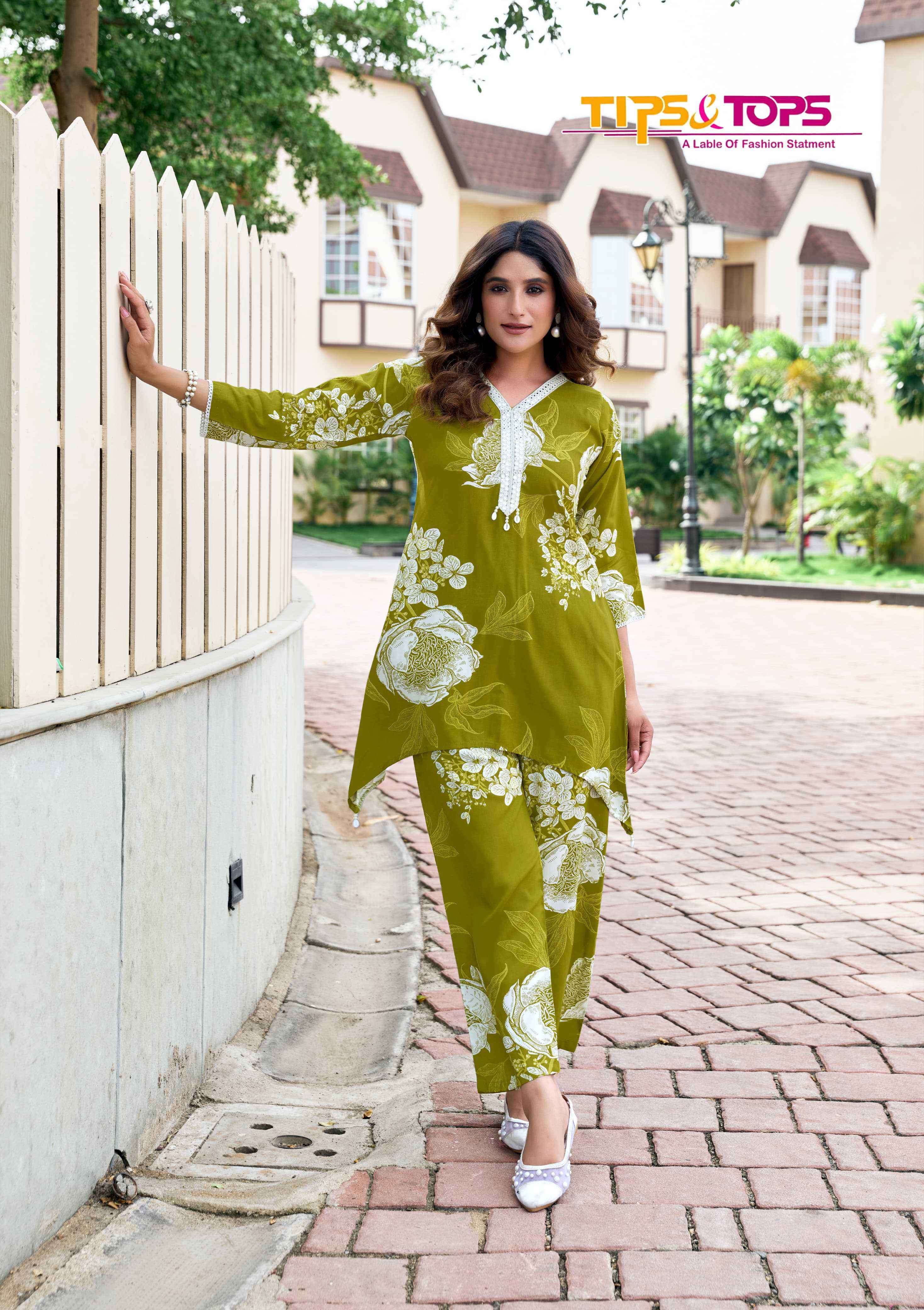 LIFESTYLE VOL-2 SERIES 2001 TO 2006 BY TIPS & TOPS DESIGNER PRINTED RAYON CO ORD SETS ARE AVAILABLE AT WHOLESALE PRICE