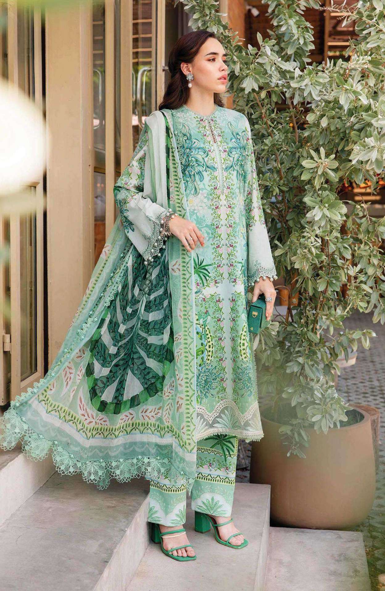 MARIA B MPRINT 25 SERIES 1161 TO 1166 BY DEEPSY DESIGNER PRINTED AND WORK COTTON SUITS ARE AVAILABLE AT WHOLESALE PRICE