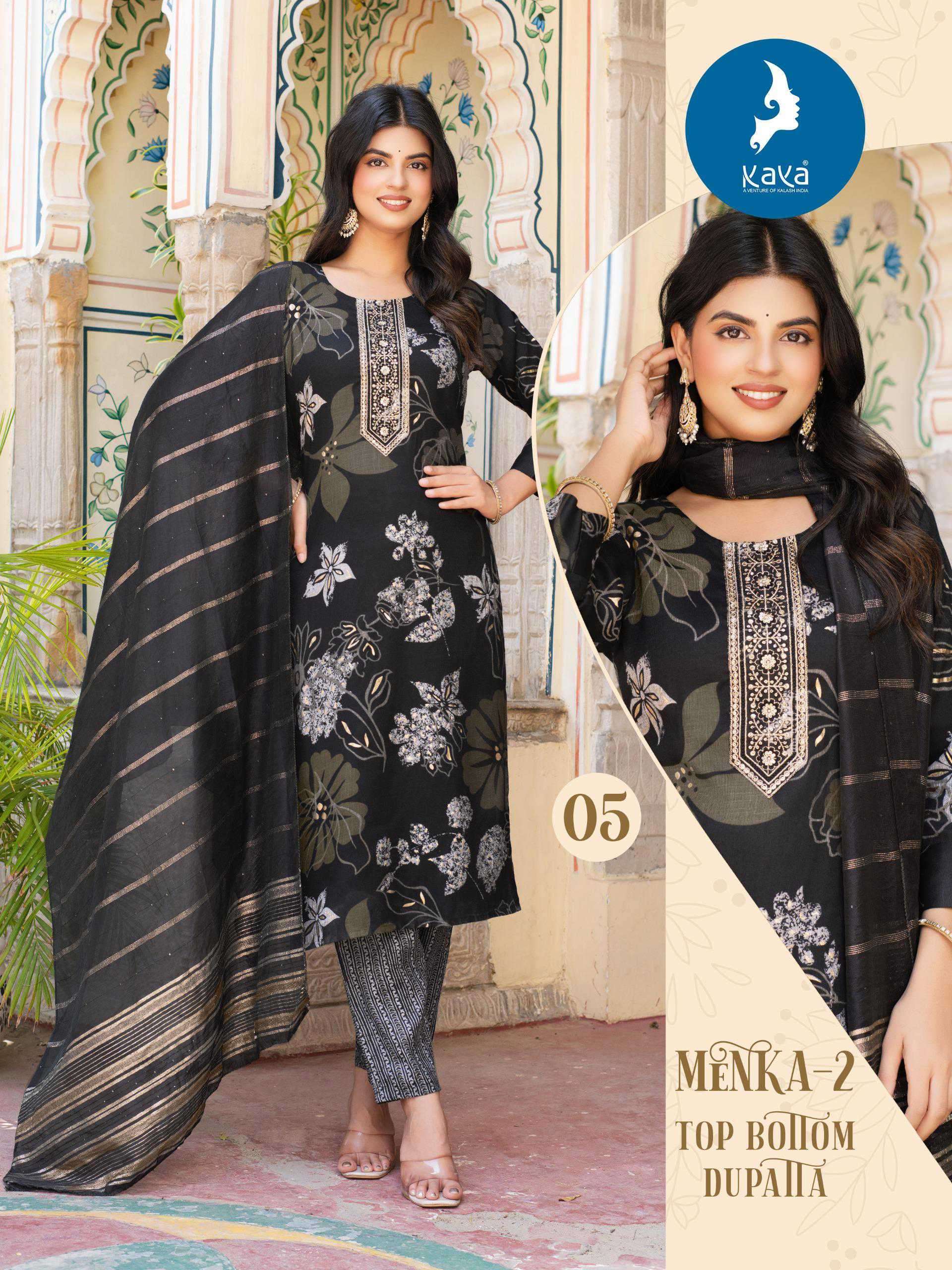 MENKA VOL-2 SERIES 01 TO 06 BY KAYA DESIGNER CAPSUL PRINTED KURTI WITH BOTTOM AND DUPATTA ARE AVAILABLE AT WHOLESALE PRICE