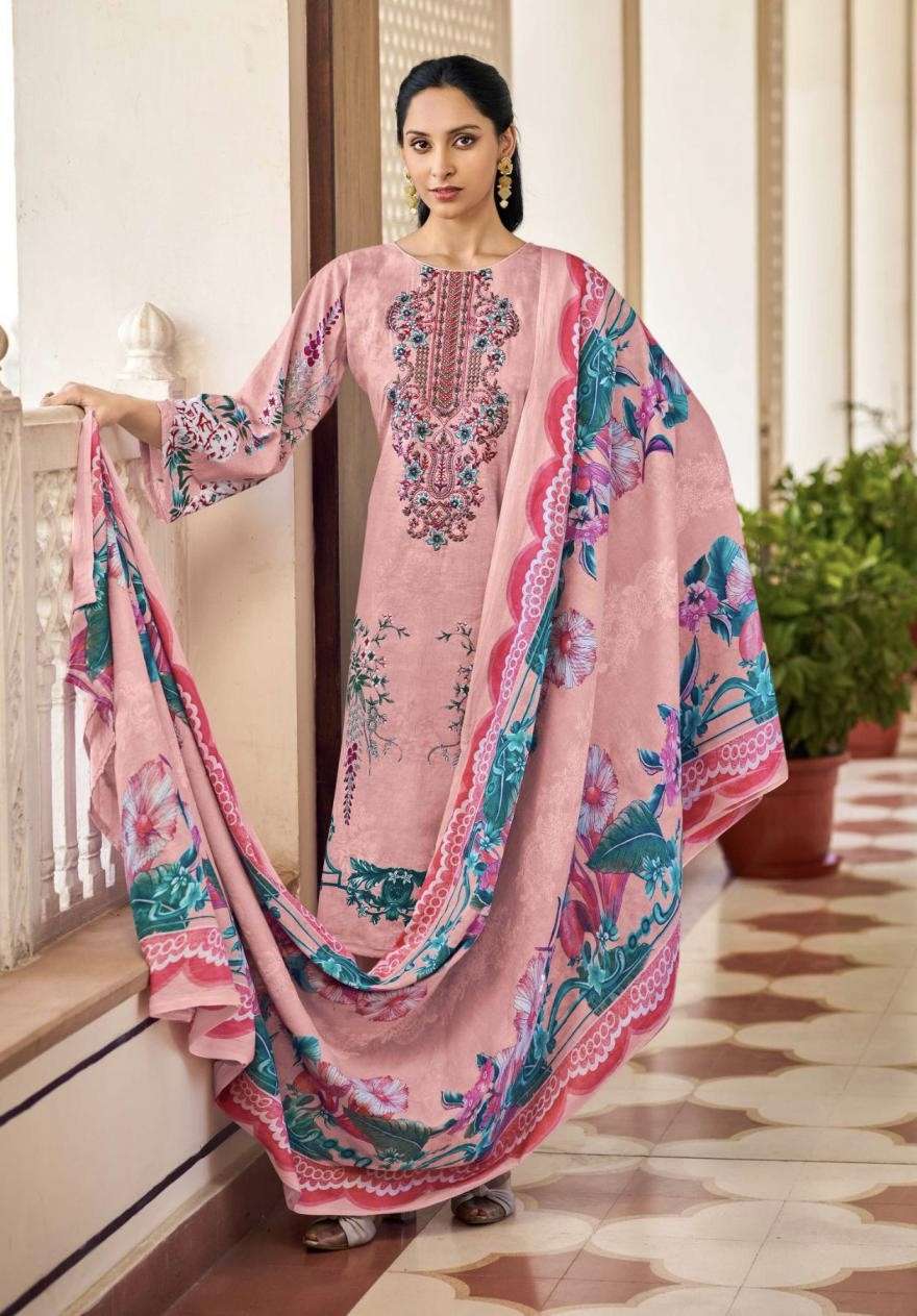 MUSAFIR VOL-28 SERIES 5001 TO 5004 BY RINAZ ARTS DESIGNER DIGITAL PRINTED AND WORK COTTON SUITS ARE AVAILABLE AT WHOLESALE PRICE 