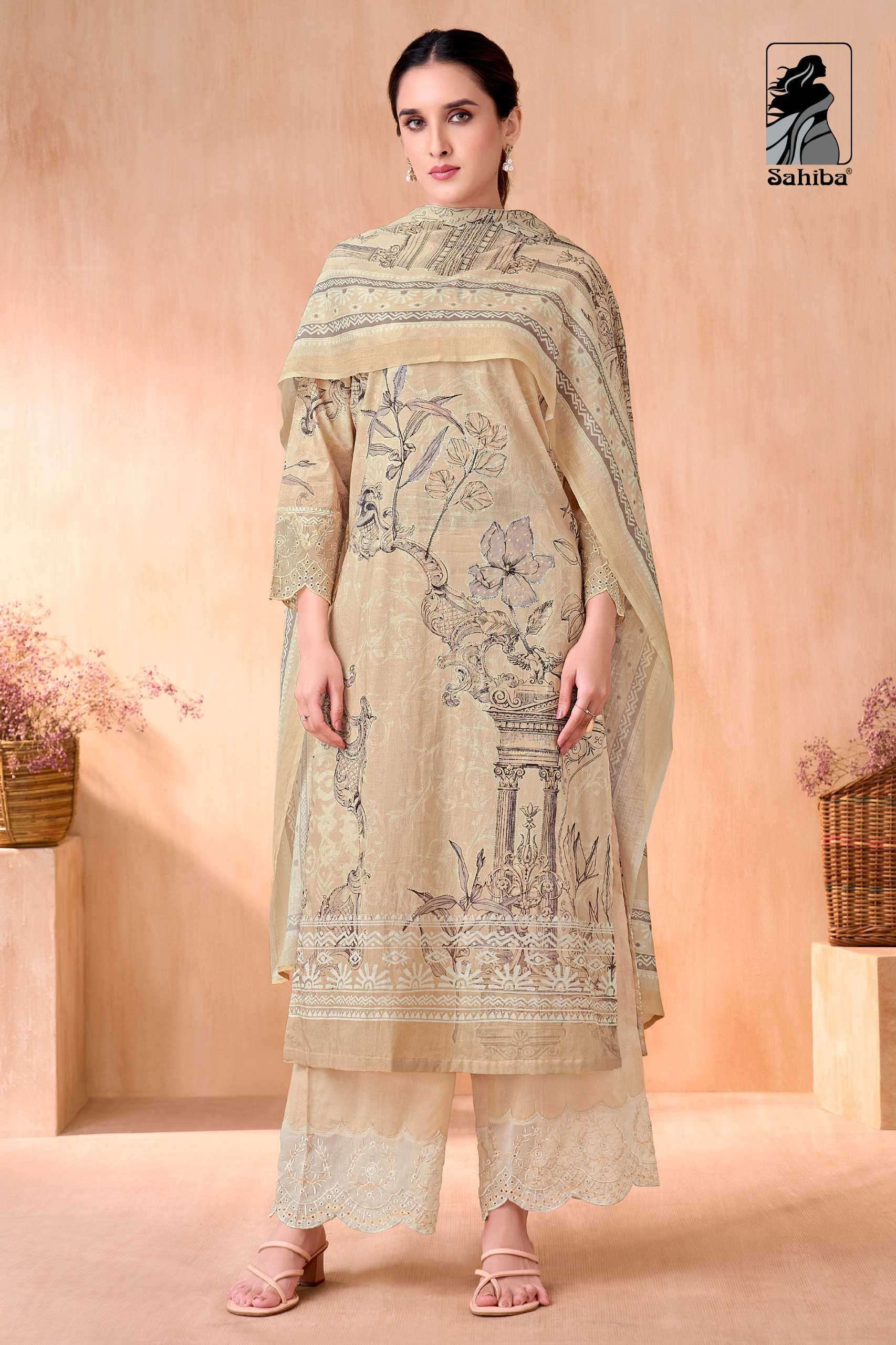 NIVEDITA SERIES 700 BY SAHIBA DESIGNER DIGITAL PRINTED AND WORK LAWN COTTON SUITS ARE AVAILABLE AT WHOLESALE PRICE