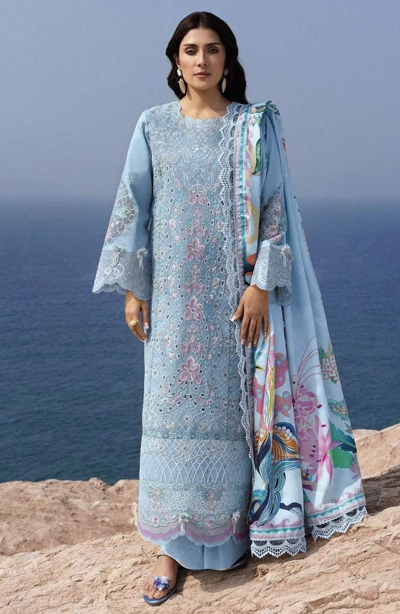 SIRENE LUXURY LAWN 25 VOL-2 SERIES 1181 TO 1186 BY DEEPSY DESIGNER EMBROIDERY WORK COTTON SUITS ARE AVAILABLE AT WHOLESALE PRICE
