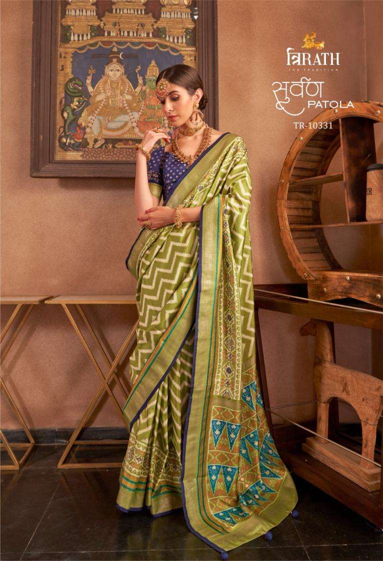 SUWARNA PATOLA SERIES 10330 SAREE BY TRIRATH DESIGNER SILK SAREES ARE AVAILABLE AT WHOLESALE PRICE
