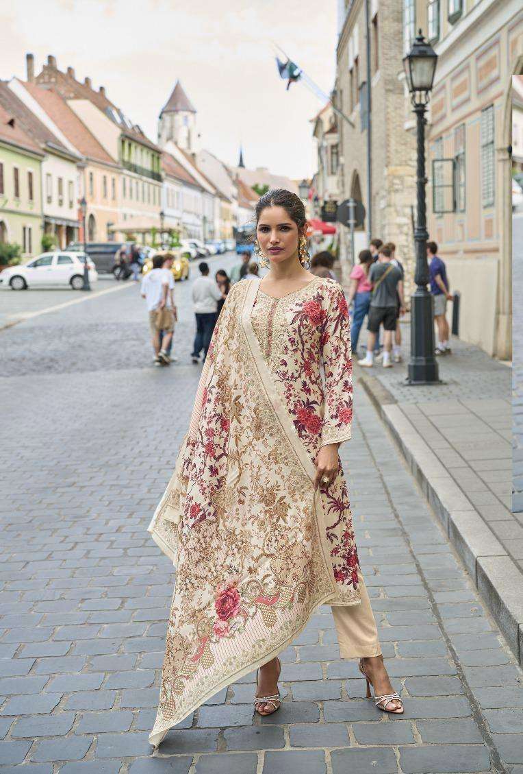 ARMANI SERIES 5001 TO 5004 BY KESAR DESIGNER DIGITAL PRINTED AND WORK VISCOSE MUSLIN SUITS ARE AVAILABLE AT WHOLESALE PRICE