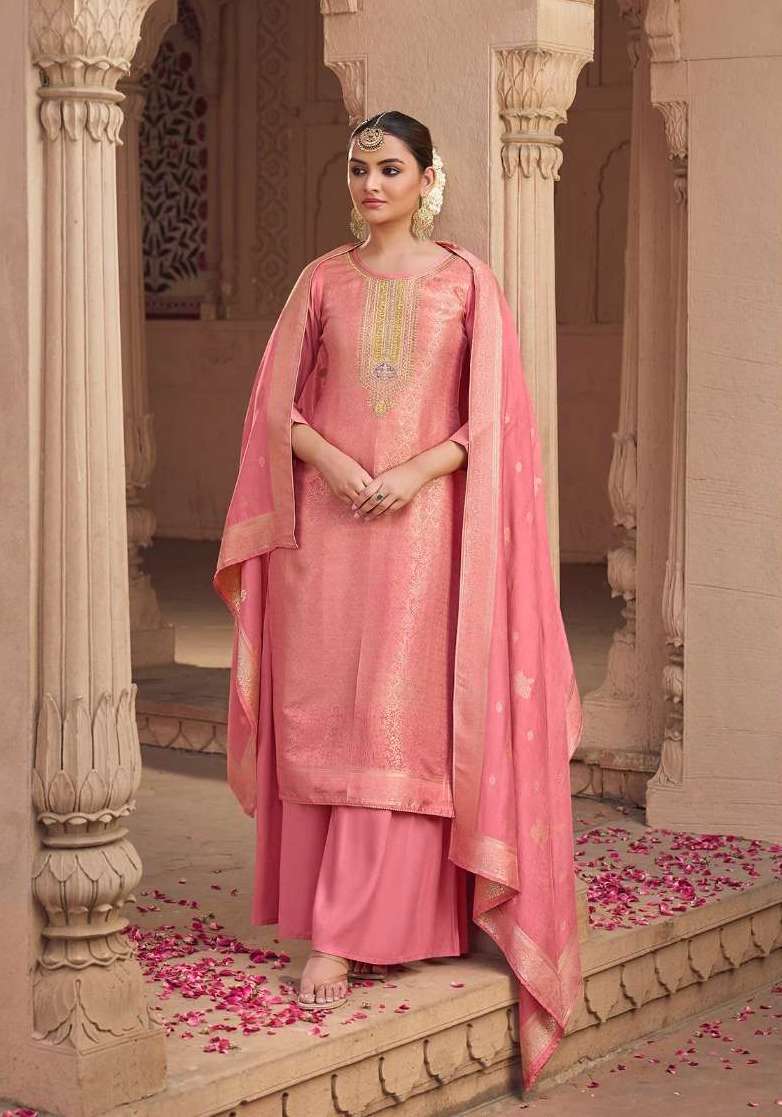 DEBOTRI VOL-2 SERIES 17301 TO 17306 BY TRIPLE A DESIGNER WORK VISCOSE MUSLIN JACQUARD SUITS ARE AVAILABLE AT WHOLESALE PRICE