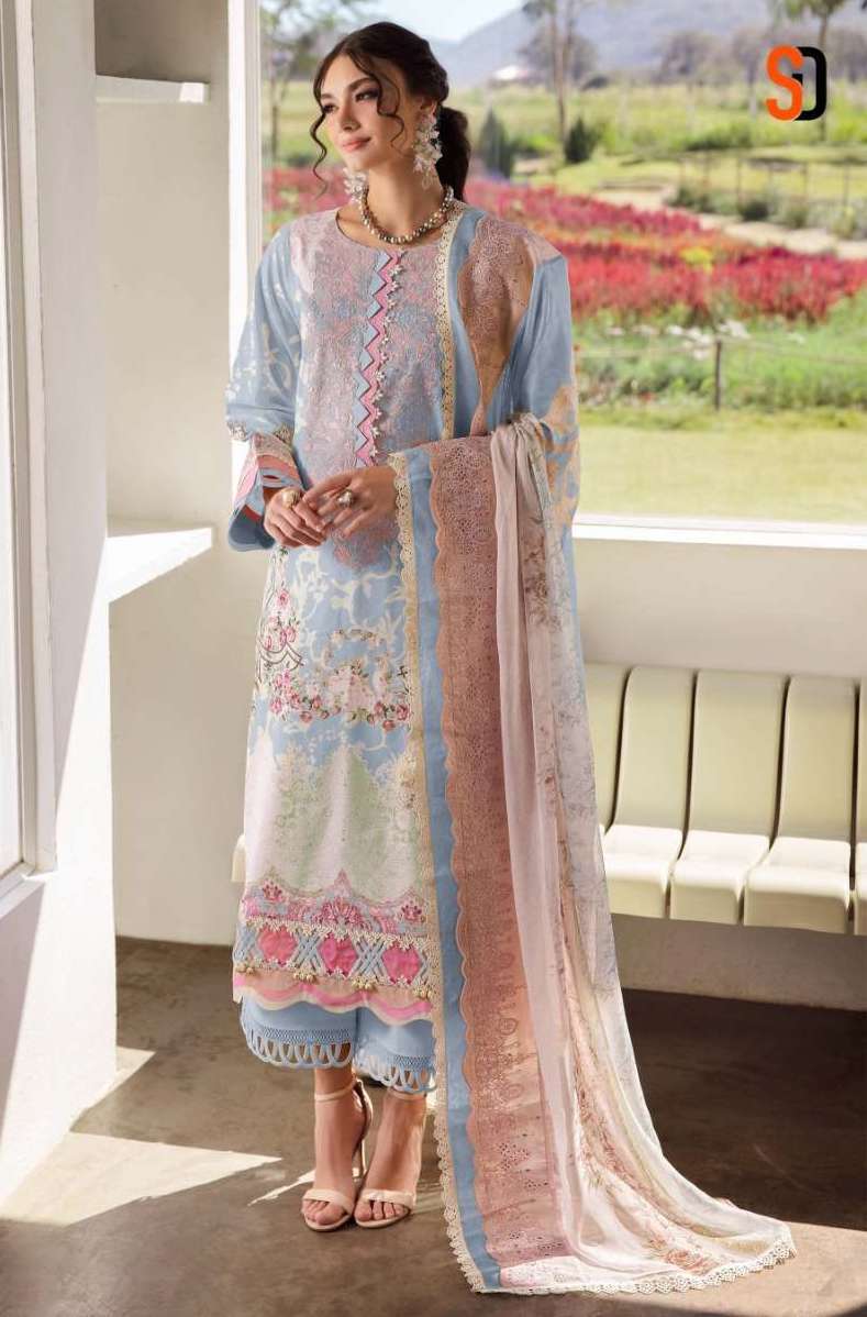 NEEDLE WONDER VOL-2 SERIES 2001 TO 1003 BY SHRADDHA DESIGNER EMBROIDERY WORK COTTON SUITS ARE AVAILABLE AT WHOLESALE PRICE