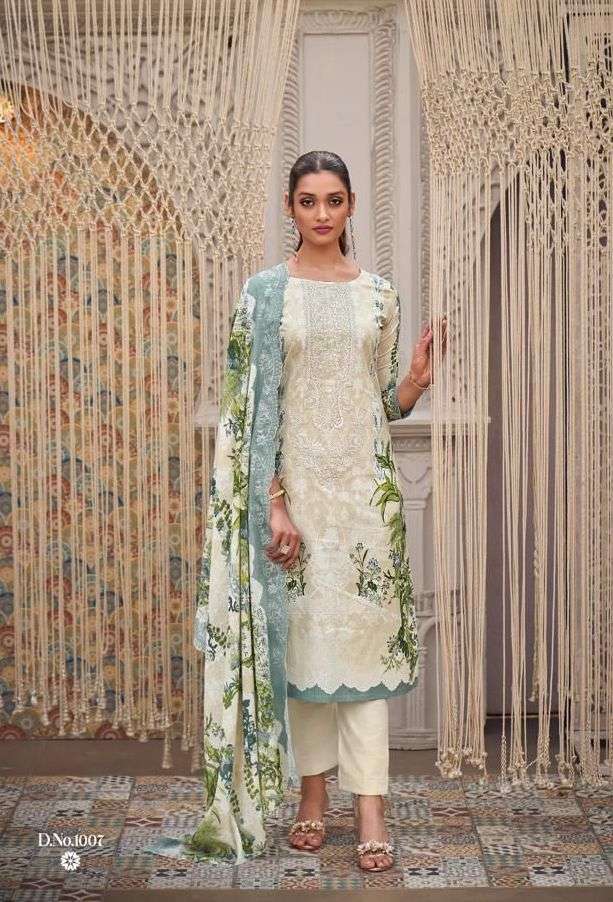 NEEDLE WONDER VOL-1 SERIES 101 TO 106 BY COSMOS DESIGNER PATCH WORK COTTON LAWN SUITS ARE AVAILABLE AT WHOLESALE PRICE
