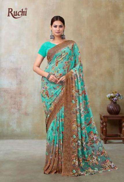 RAGAA GEORGETTE VOL-21 SERIES 50301 TO 50303 SAREE BY RUCHI DESIGNER DIGITAL PRINTED GEORGETTE SAREES ARE AVAILABLE AT WHOLESALE PRICE