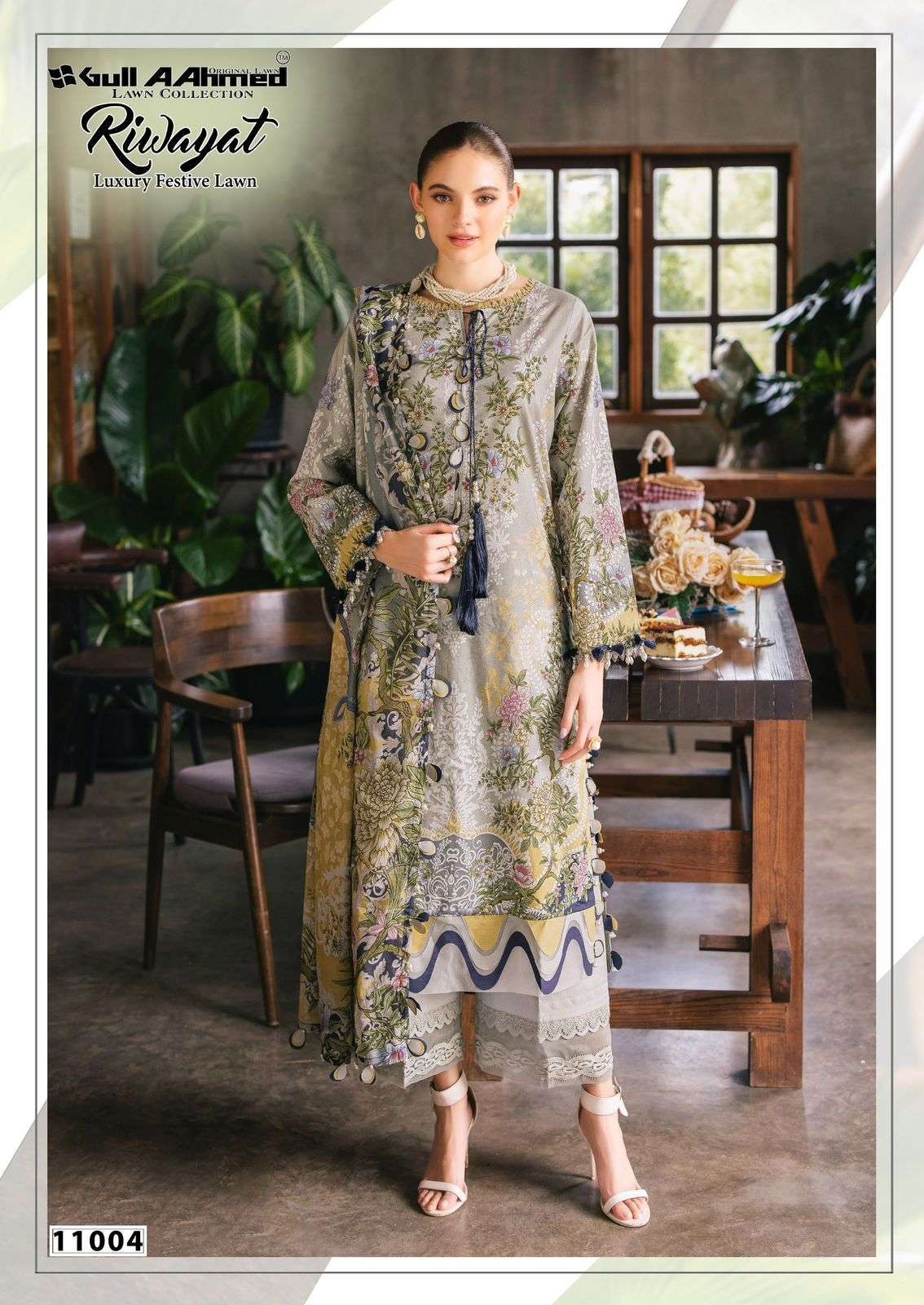 RIWAYAT VOL-11 SERIES 11001 TO 11006 BY GULL AAHMED DESIGNER WITH PRINTED PURE LAWN SUITS ARE AVAILABLE AT WHOLESALE PRICE