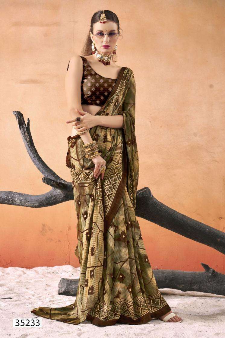 SHRIYANKA VOL-8 SERIES 35231 TO 35236 SAREE BY VALLABHI PRINTS DESIGNER PRINTED GEORGETTE SAREES ARE AVAILABLE AT WHOLESALE PRICE