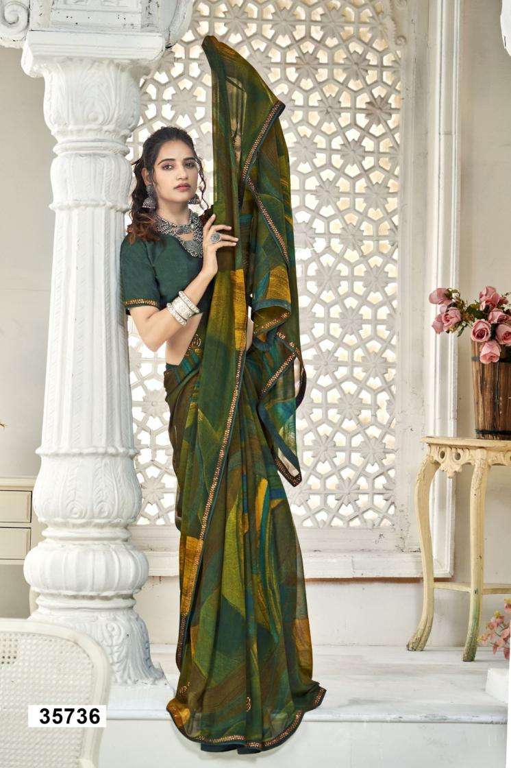 VYOMI SERIES 35731 TO 35736 SAREE BY VALLABHI PRINTS DESIGNER PRINTED GEORGETTE SAREES ARE AVAILABLE AT WHOLESALE PRICE
