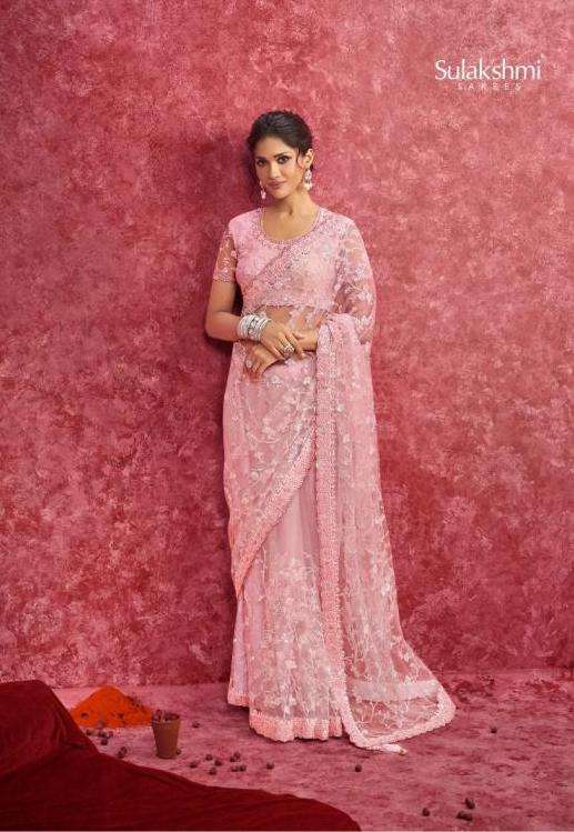 AMBIKA SERIES 4201 TO 4209 SAREE BY SULAKSHMI DESIGNER WORK FANCY SAREES ARE AVAILABLE AT WHOLESALE PRICE