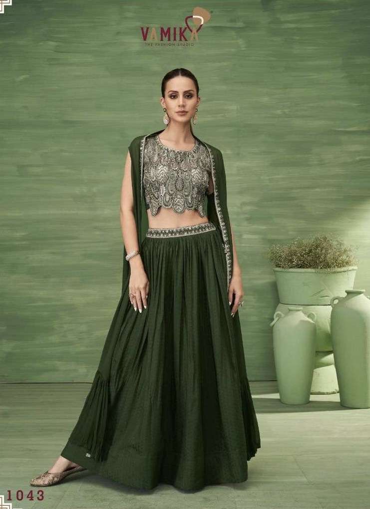 CELEBRITY VOL-5 SERIES 1043 TO 1045 BY VAMIKA DESIGNER WORK FANCY READYMADE LEHENGA CHOLI ARE AVAILABLE AT WHOLESALE PRICE
