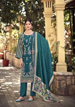 HANDMADE SERIES 101 TO 104 BY MUMTAZ ARTS DESIGNER DISCHARGE PRINT AND HAND WORK MODAL SILK SUITS ARE AVAILABLE AT WHOLESALE PRICE