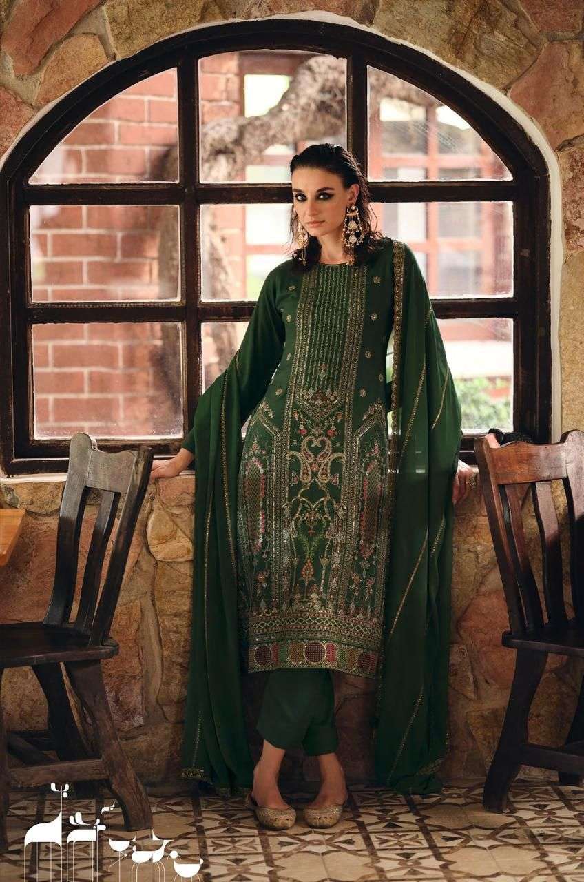 RIHANA SERIES 2501 TO 2506 BY AIQA DESIGNER FANCY WORK VISCOSE PASHMINA SUITS ARE AVAILABLE AT WHOLESALE PRICE