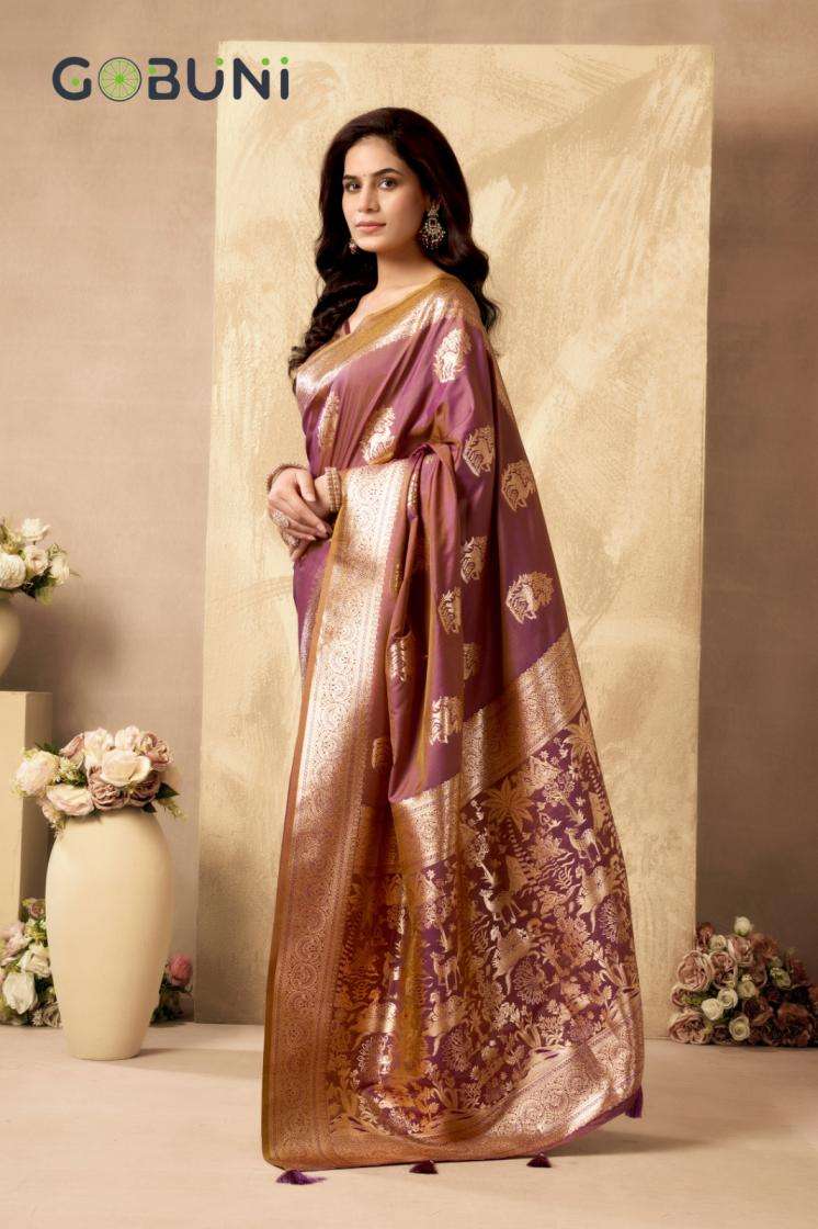 SABYASACHI SERIES 1601 TO 1604 SAREE BY GOBUNI DESIGNER SILK SAREES ARE AVAILABLE AT WHOLESALE PRICE