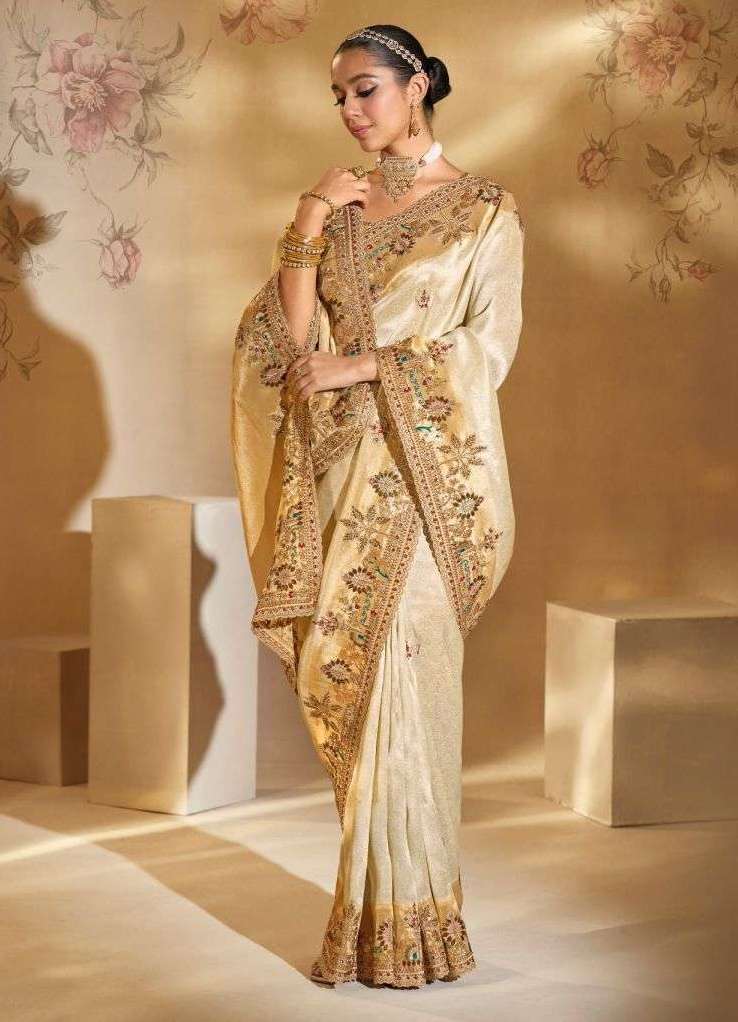 SHAHI POSHAK VOL-6 SERIES 8101 TO 8111 SAREE BY MN DESIGNER HEAVY WORK BRIDAL WEAR SILK SAREES ARE AVAILABLE AT WHOLESALE PRICE
