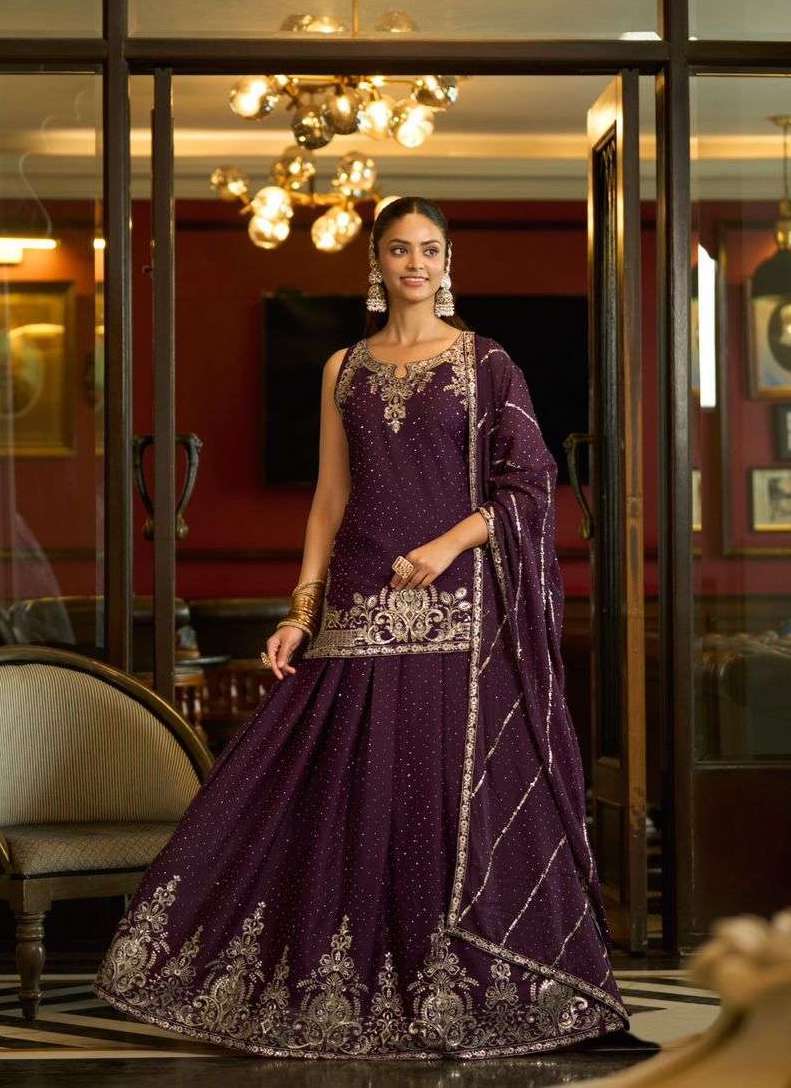 VARNIKA SERIES 1001 TO 1004 BY SANIKA DESIGNER HEAVY WORK GEORGETTE SILK READYMADE SUITS ARE AVAILABLE AT WHOLESALE PRICE