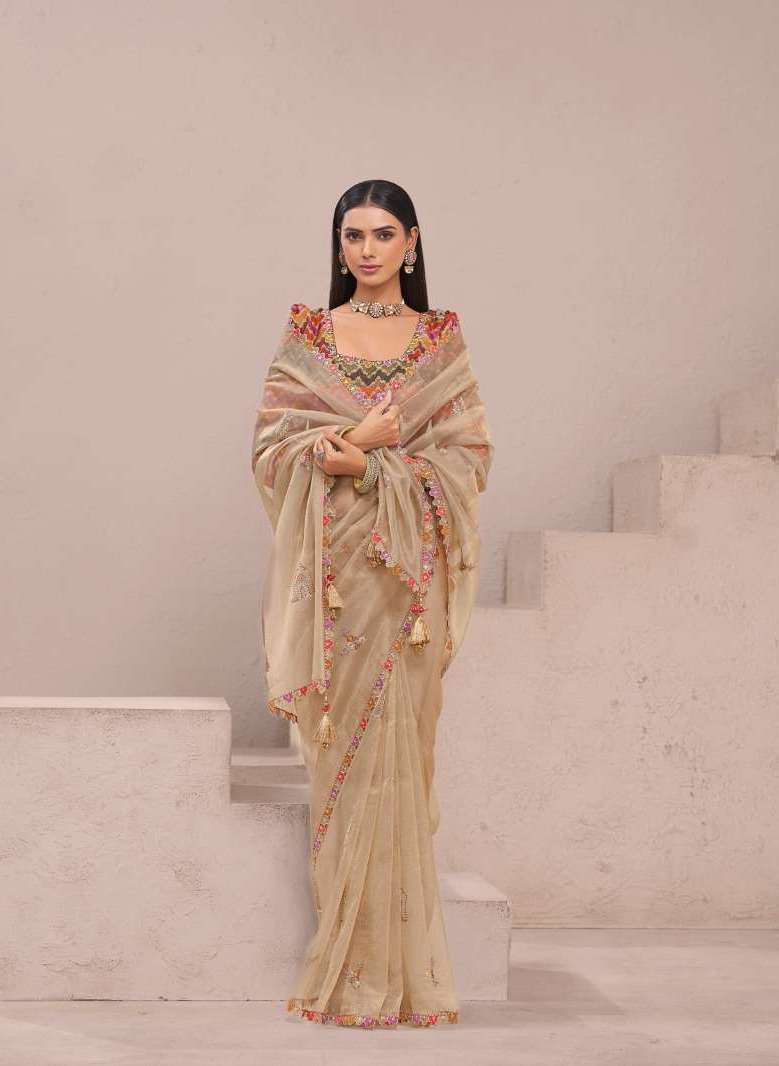 ANAARA SERIES 7701 TO 7709 SAREE BY TATHASTU DESIGNER WORK TISSUE SAREES ARE AVAILABLE AT WHOLESALE PRICE