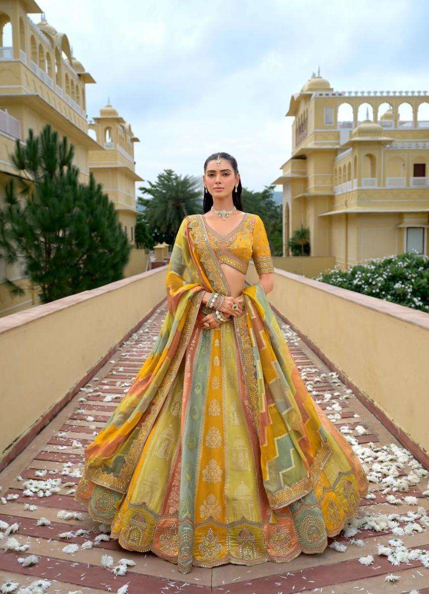 ANAARA SERIES 8001 TO 8010 BY TATHASTU DESIGNER HEAVY WORK BRIDAL WEAR SILK LEHENGA CHOLI ARE AVAILABLE AT WHOLESALE PRICE