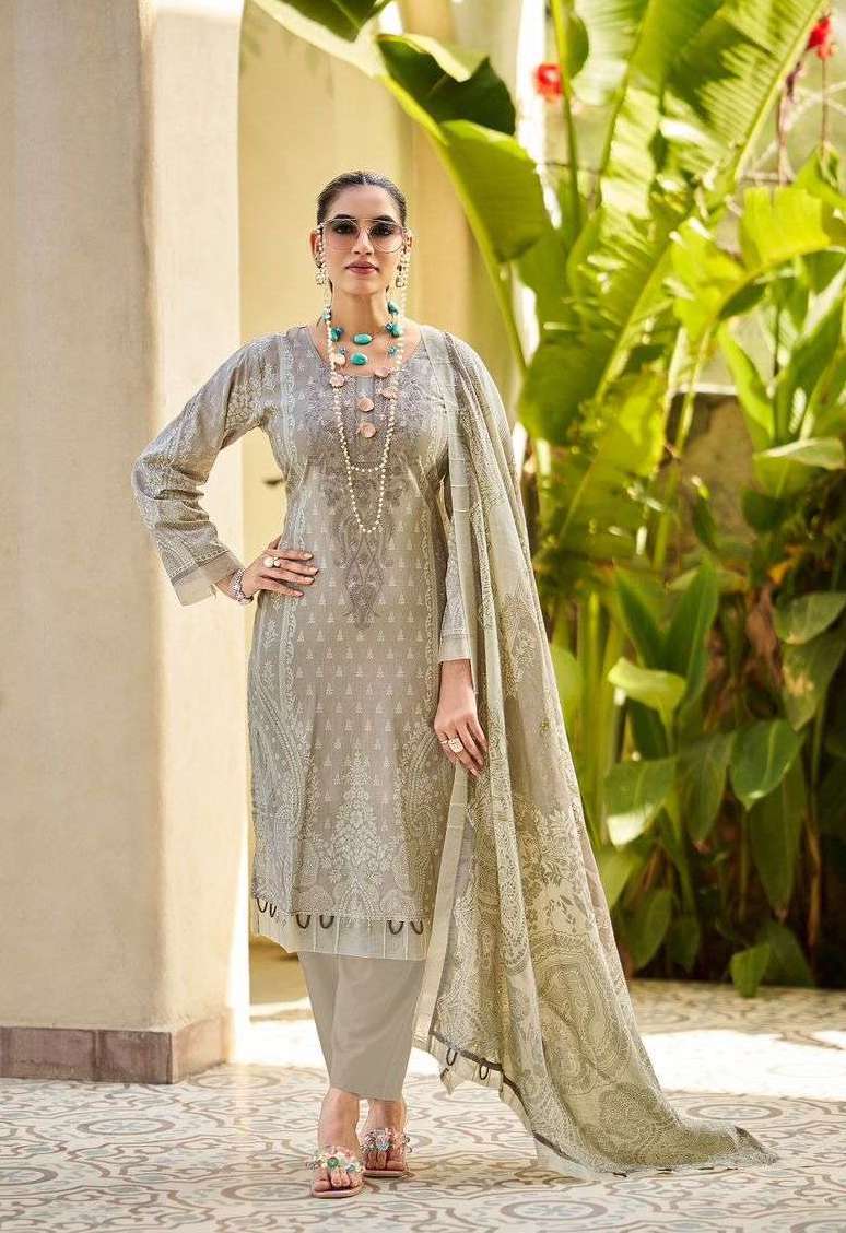 BLISS EMBROIDERY LAWN VOL-1 SERIES 1001 TO 1008 BY COSMOS DESIGNER SELF EMBROIDERY WORK LAWN COTTON SUITS ARE AVAILABLE AT WHOLESALE PRICE