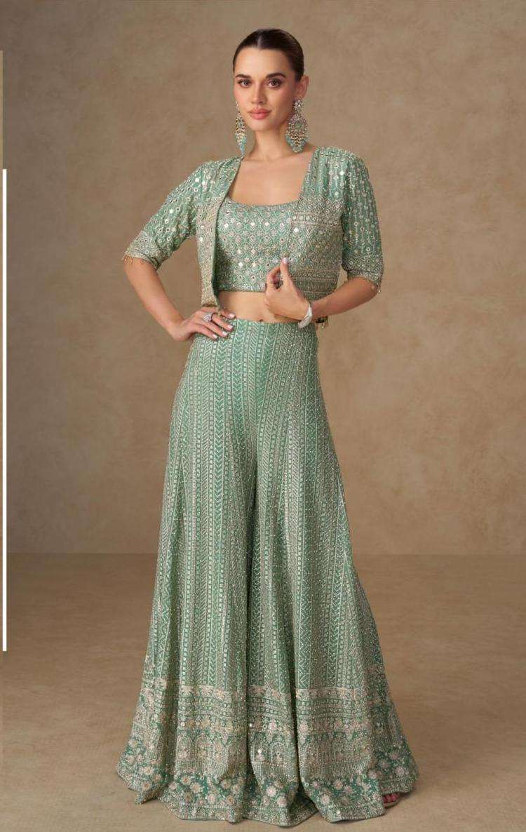 LIYARA SERIES 7645 TO 7647 BY GULKAYRA DESIGNER WITH HEAVY WORK REAL GEORGETTE READYMADE COLLECTION ARE AVAILABLE AT WHOLESALE PRICE