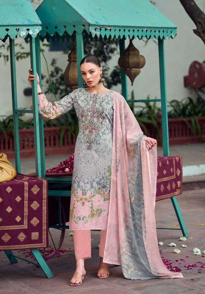 NEEDLE WONDER SERIES 1104 BY ROMANI DESIGNER DIGITAL PRINTED AND EMBROIDERY WORK SOFT COTTON SUITS ARE AVAILABLE AT WHOLESALE PRICE