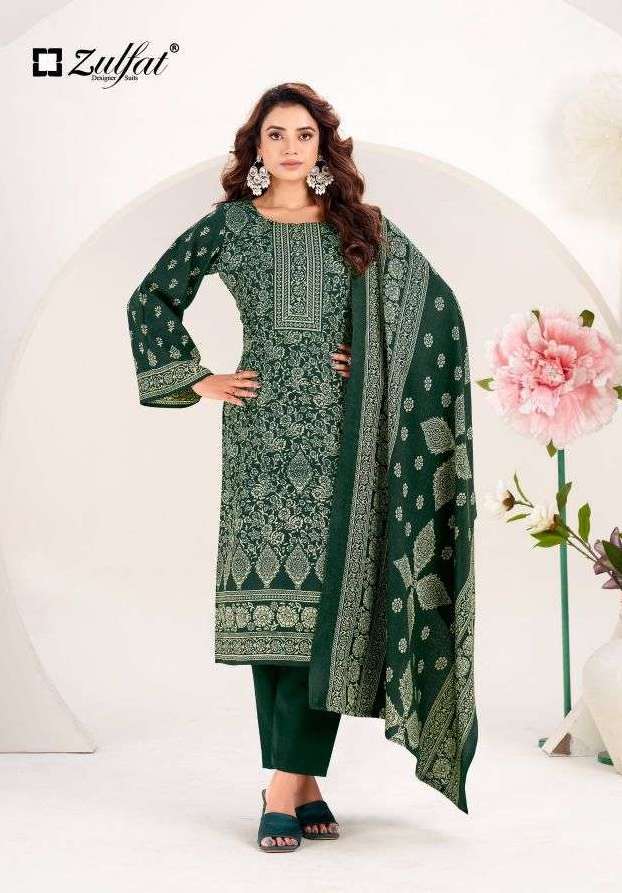 SUFI SERIES 695 BY ZULFAT DESIGNER PRINTED AND WORK WOOL PASHMINA SUITS ARE AVAILABLE AT WHOLESALE PRICE