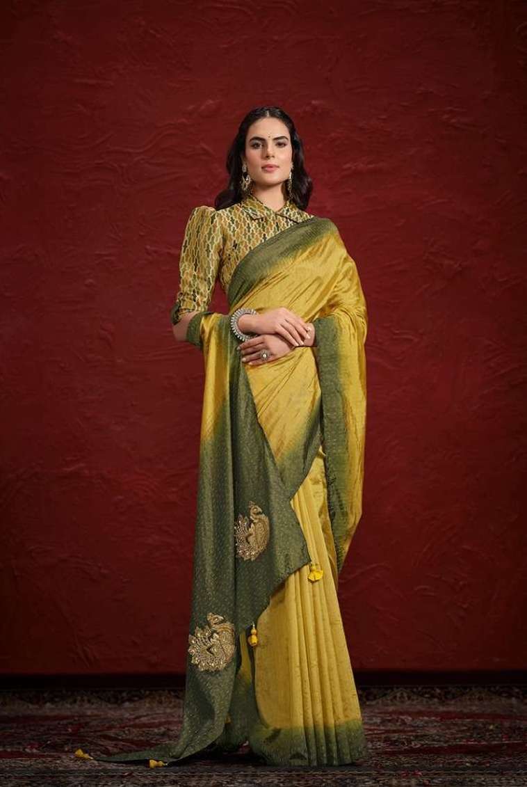 AAINA SERIES 24200 SAREE BY MOH MANTHAN DESIGNER WORK FANCY PARTY WEAR SAREES ARE AVAILABLE AT WHOLESALE PRICE
