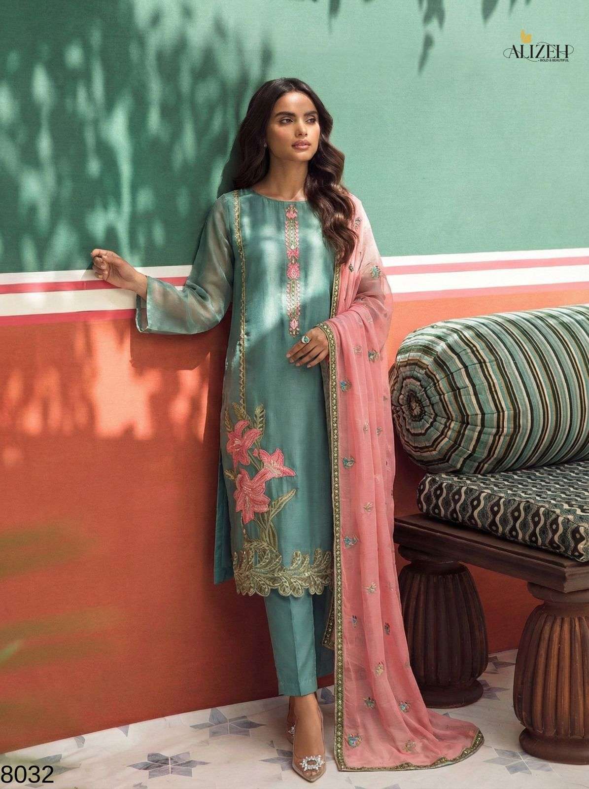 JASMINE VOL-2 SERIES 8030 TO 8032 BY ALIZEH DESIGNER WORK READYMADE SUITS ARE AVAILABLE AT WHOLESALE PRICE