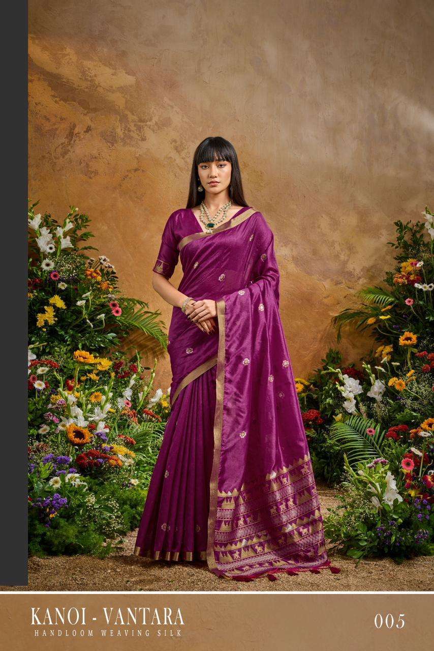 KANOI VANTARA SERIES 001 TO 006 SAREE BY RAJTEX DESIGNER HANDLOOM TUSSAR SILK SAREES ARE AVAILABLE AT WHOLESALE PRICE