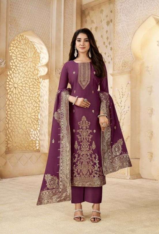 MEHAR VOL-11 SERIES 1301 TO 1304 BY TANISHK FASHION DESIGNER VISCOSE MUSLIN JACQUARD SUITS ARE AVAILABLE AT WHOLESALE PRICE