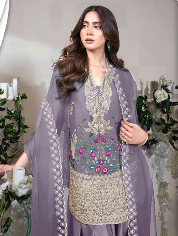 NFS SERIES 1160 DESIGNER WORK SATIN TOP WITH BOTTOM AND DUPATTA ARE AVAILABLE AT WHOLESALE PRICE