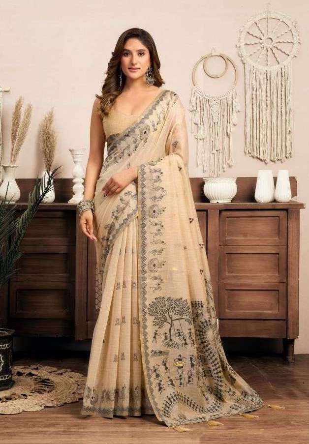 SOWMYA SERIES 2401 TO 2406 SAREE BY GOBUNI DESIGNER WORK MODAL SAREES ARE AVAILABLE AT WHOLESALE PRICE